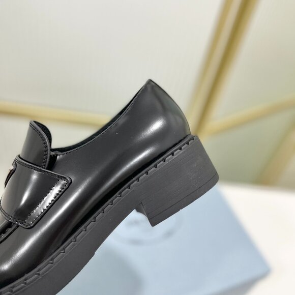 Prada monolith Brushed Leather Loafers - Picture 8 of 8